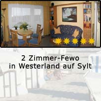 5 Sterne Ferienwohnung in Westerland auf Sylt, 2 Zimmer, Schwimmbad und Sauna im Haus, Haus Nordland